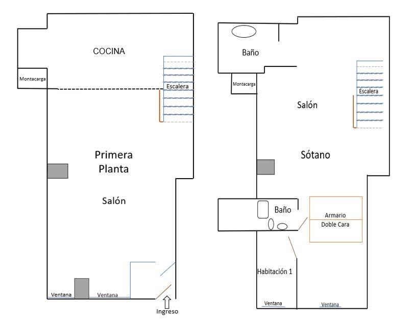 Venta Local en Aluche de 2 plantas de 134 m²