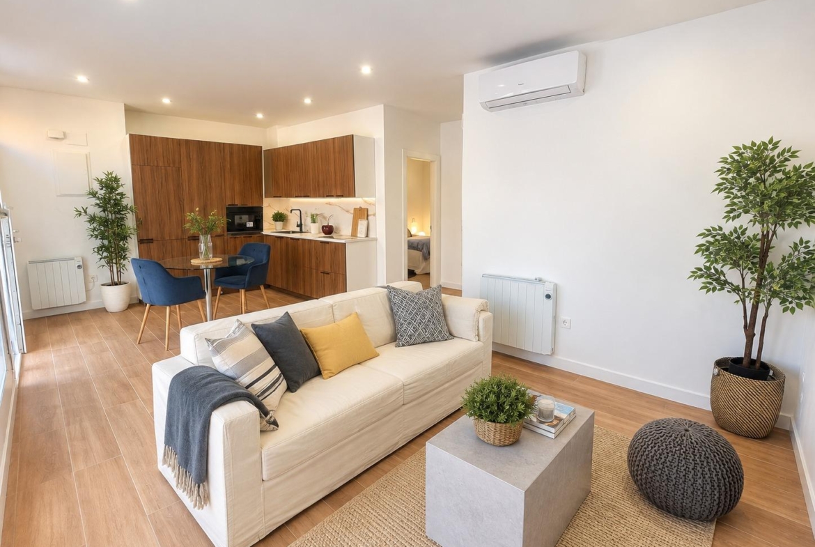 Piso en venta  en Madrid zona Vallecas reformado nuevo 2 habitaciones  baño y salon comedor