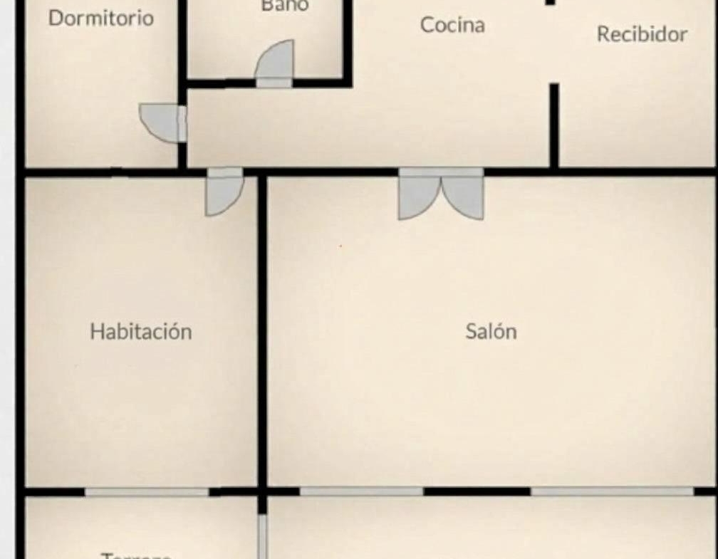 Luminoso piso  en venta con terraza y 2 dormitorios en Aluche